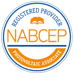 NABCEP registered provider badge