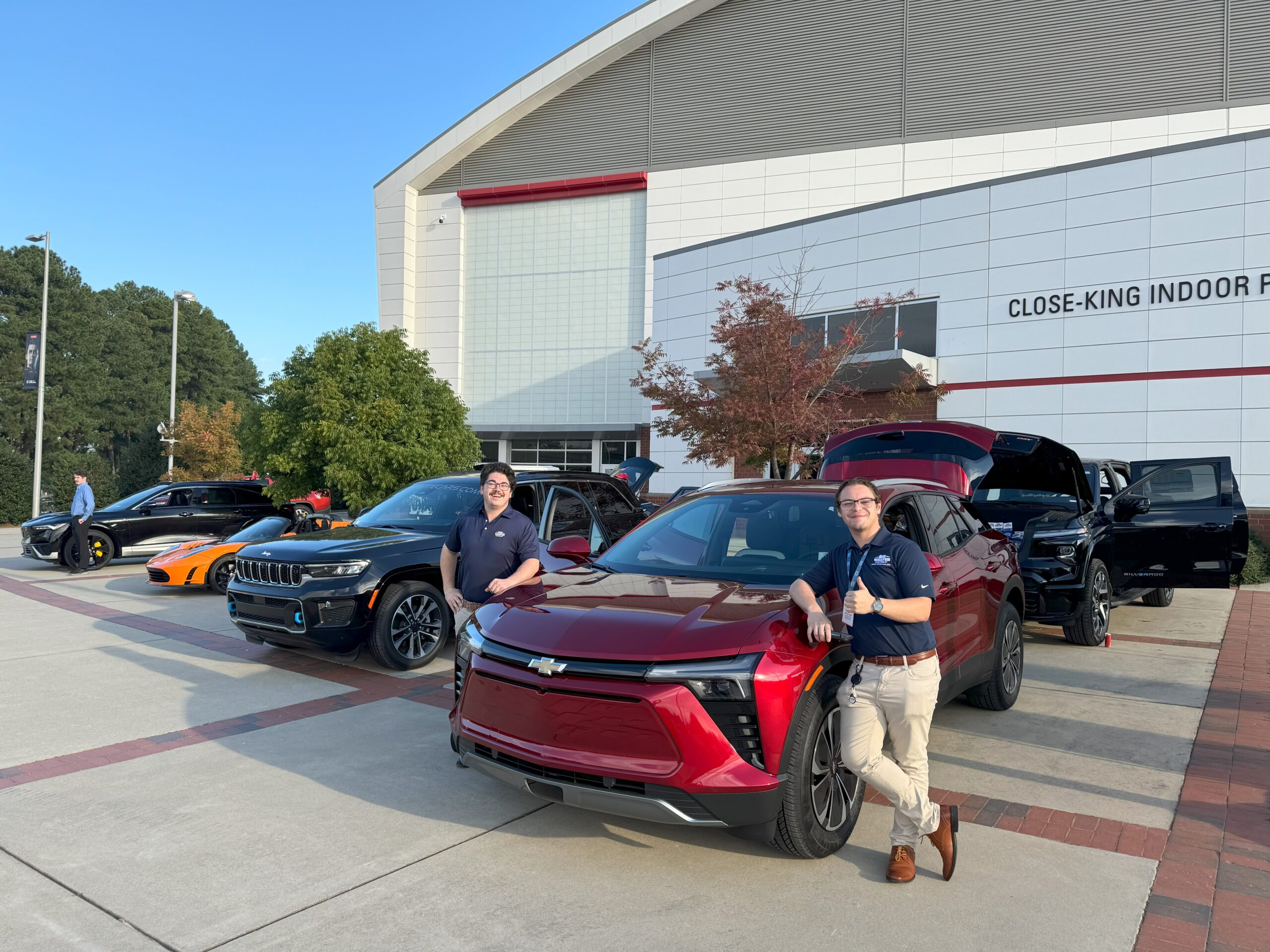 NC State University Football Electric Vehicle Display Slide Image