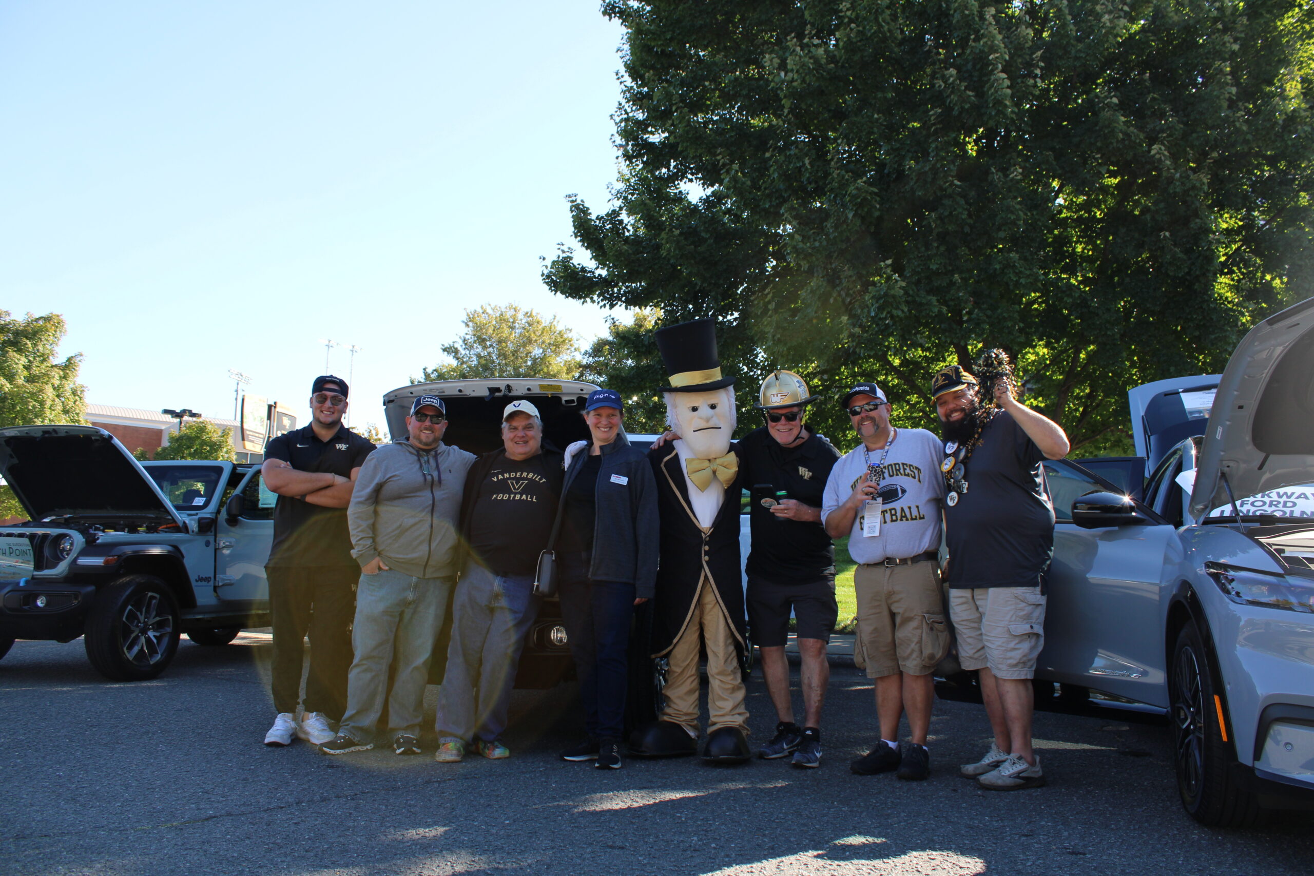 Wake Forest University Football Electric Vehicle Display Slide Image